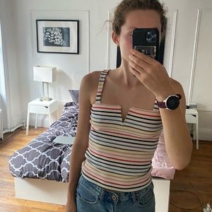 Stripped Billabong top! Size medium; great condition